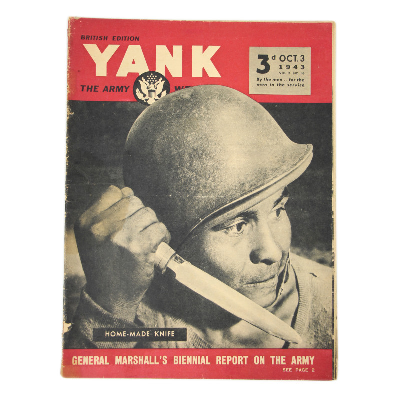 Magazine YANK, British Edition, 3 octobre 1943, Home-Made Knife