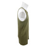 Undershirts, Cotton, Summer, Sleeveless, OD, Laundry Number