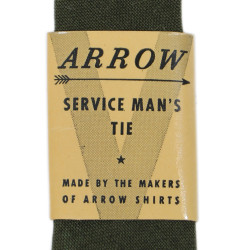 Cravate, US Army, chocolat, ARROW, état neuf