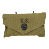 Pouch, First-Aid, M-1924, MID-WEST DUCK & CANVAS CO. 1942, with Packet, First-Aid, Carlisle