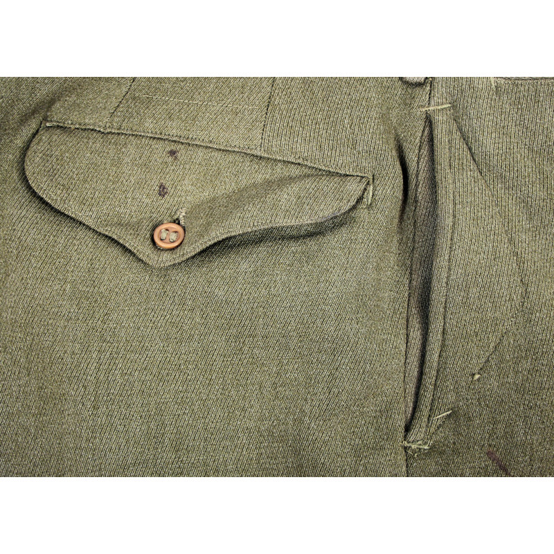 Pantalon moutarde, taille 38, Sgt. Donald Willet, Hq. Sqdn., 84th Fighter Wing, 9th Air Force, USAAF, ETO