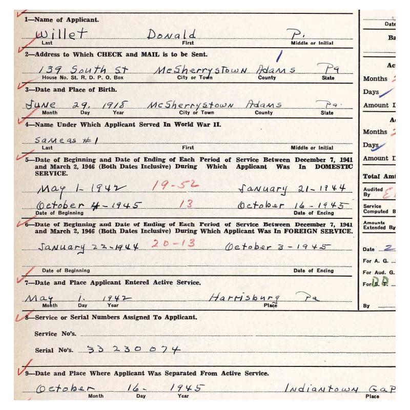 Pantalon moutarde, taille 38, Sgt. Donald Willet, Hq. Sqdn., 84th Fighter Wing, 9th Air Force, USAAF, ETO