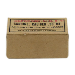 Boîte de cartouches, calibre .30 M1, WESTERN CARTRIDGE COMPANY, 1944