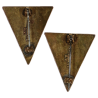 Paire de crests, 83rd Infantry Division, Omaha Beach, Carentan, Bretagne, Ardennes