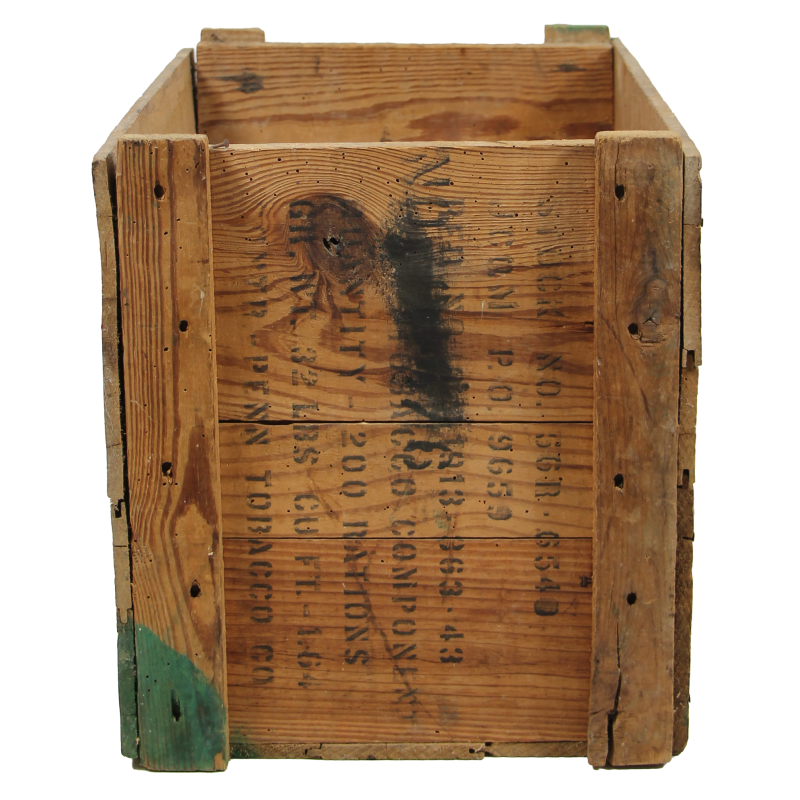 Crate, Wood, Cigarettes for Sea Stores, AMERICAN TOBACCO CO. 1942