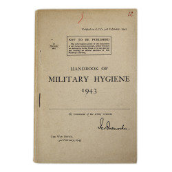 Manual, British, Handbook of Military Hygiene, 1943