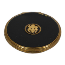 Poudrier en laiton, personnel féminin, CHARLES OF THE RITZ, US Army