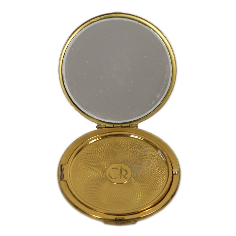 Compact, Powder, Brass, CHARLES OF THE RITZ, US Army