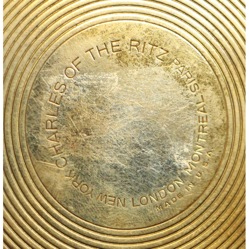 Compact, Powder, Brass, CHARLES OF THE RITZ, US Army