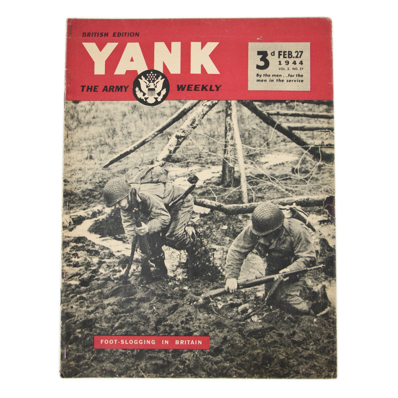 Magazine, YANK, British Edition, February 27, 1944, Foot-Slogging in Britain