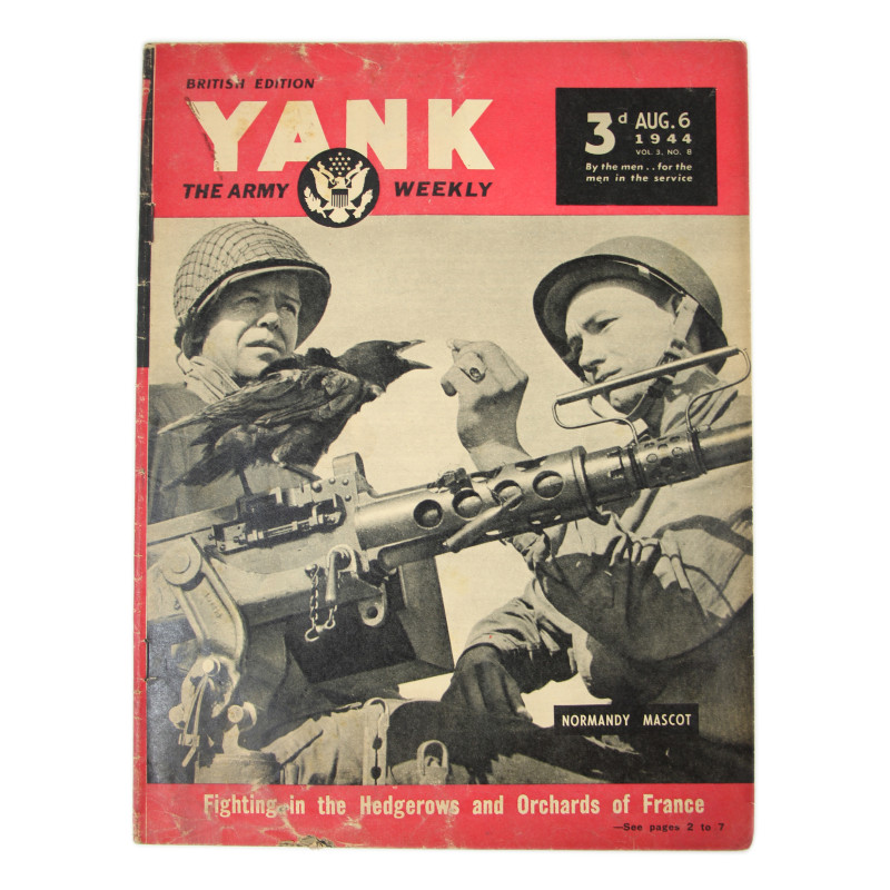Magazine, YANK, British Edition, August 6, 1944, Normandy Mascot
