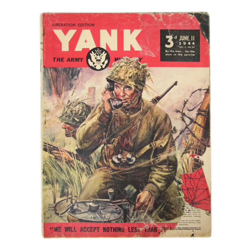 Magazine YANK, Liberation Edition, 11 juin 1944, "We Will Accept Nothing Less Than Full Victory"
