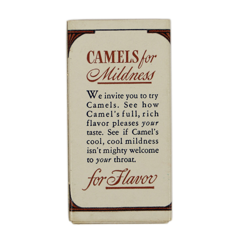 Paquet de cigarettes, ration K, CAMEL, complet