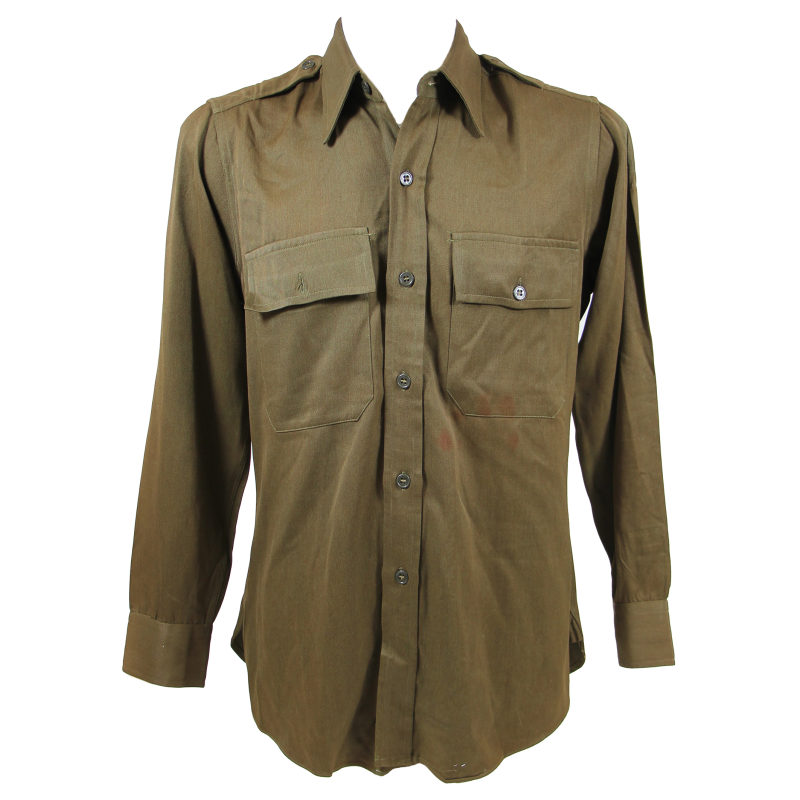 Chemise officier, US Army, chocolat