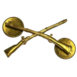 Insigne de col officier US Infantry, à pin's