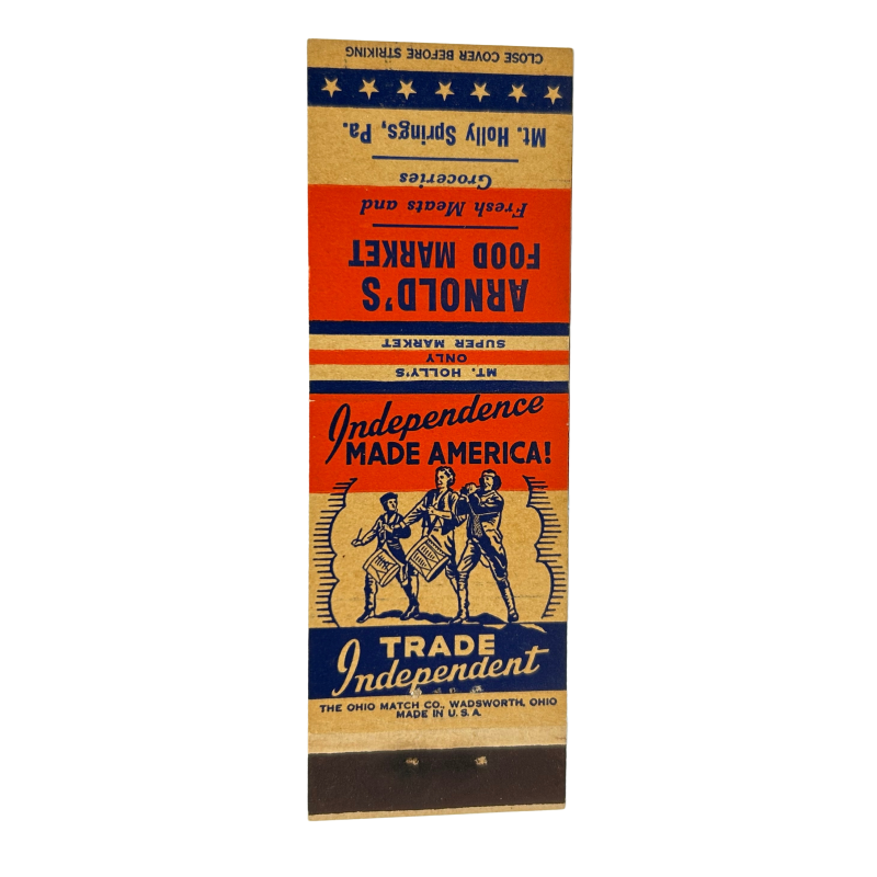 Pochette d'allumettes, Independence MADE AMERICA