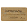 Flacon d'eau distillée pour plasma, dans son carton, Standard Armed Services Package