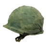 Casque M1, parachutiste, complet, avec couvre-casque Mitchell, 1963, Viêt-Nam, nominatif