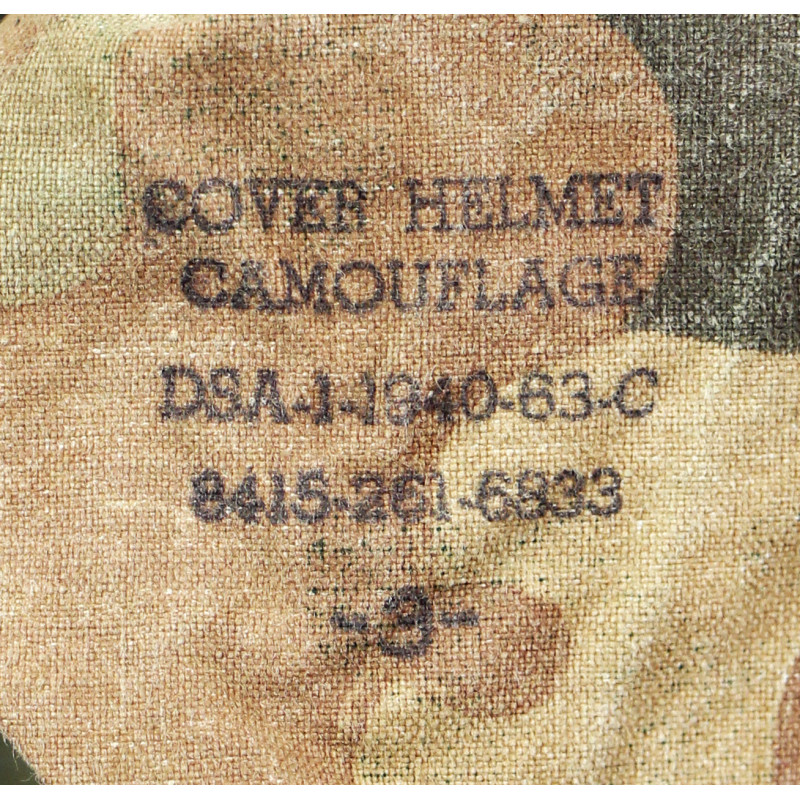 Helmet, M1, Parachutist's, Complete, with Camouflage Cover, 1963, Vietnam, Named