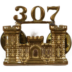 Insigne de col, officier, 307th Airborne Eng. Bn., 82nd Airborne Division, N.S. MEYER, à pin's