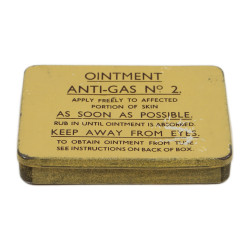 Pommade de décontamination, Anti-Gas Ointment, No. 2, 1940, complète