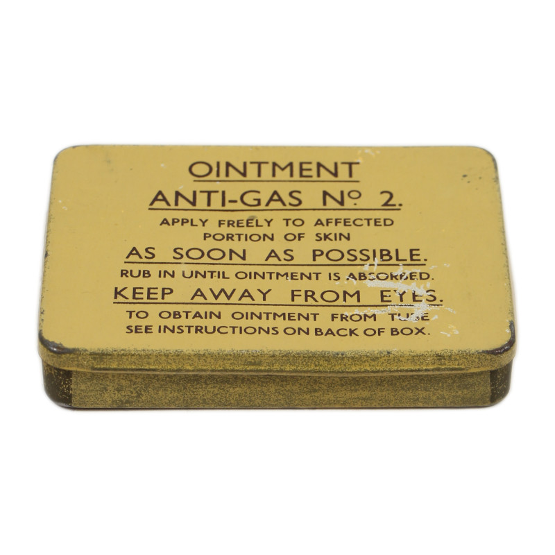 Tin, Anti-Gas Ointment, No. 2, 1940, Complete