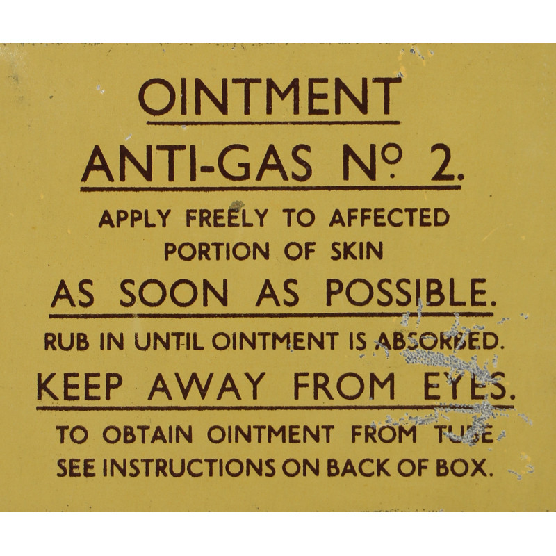 Tin, Anti-Gas Ointment, No. 2, 1940, Complete