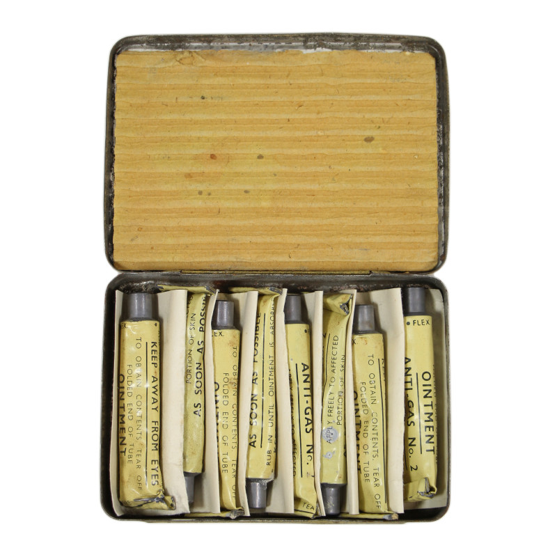 Tin, Anti-Gas Ointment, No. 2, 1940, Complete