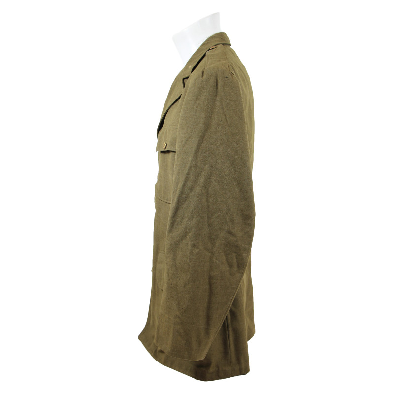 Coat, Serge, Wool, OD, 44R, T/Sgt. Clifford Hammond, 2nd Signal Service Battalion