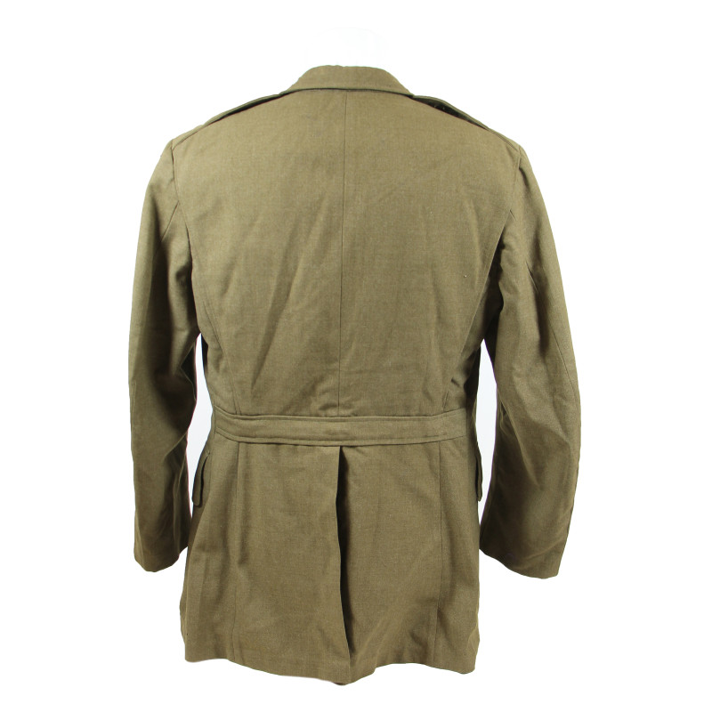 Coat, Serge, Wool, OD, 44R, T/Sgt. Clifford Hammond, 2nd Signal Service Battalion