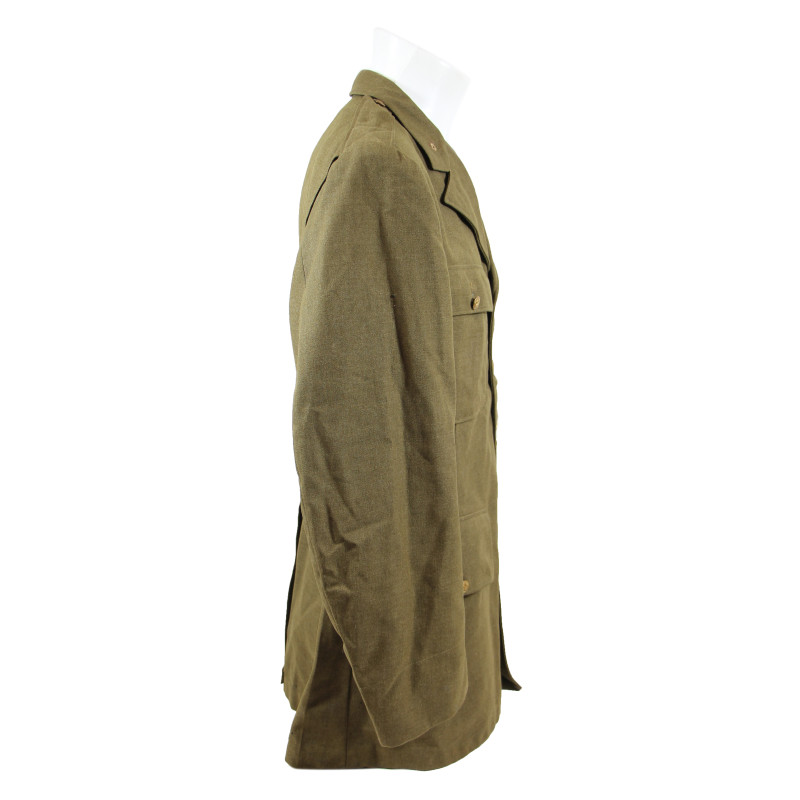Coat, Serge, Wool, OD, 44R, T/Sgt. Clifford Hammond, 2nd Signal Service Battalion