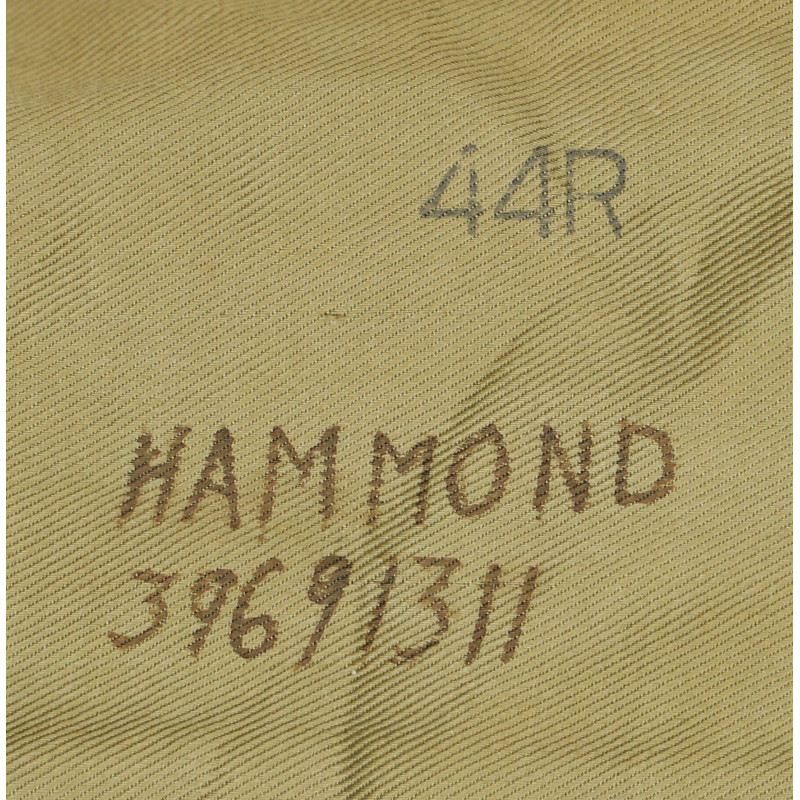 Coat, Serge, Wool, OD, 44R, T/Sgt. Clifford Hammond, 2nd Signal Service Battalion