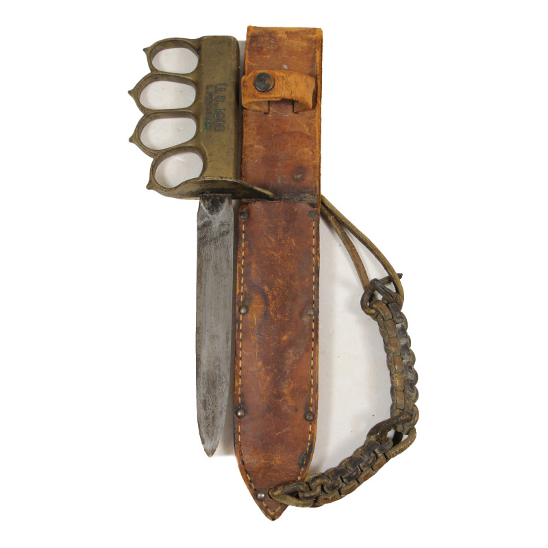 Knife, Trench, M1918, L.F. & C., with Scabbard, Leather