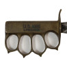 Couteau de tranchée, Knuckle Knife, M1918, L.F. & C., avec fourreau en cuir