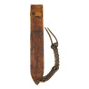 Couteau de tranchée, Knuckle Knife, M1918, L.F. & C., avec fourreau en cuir