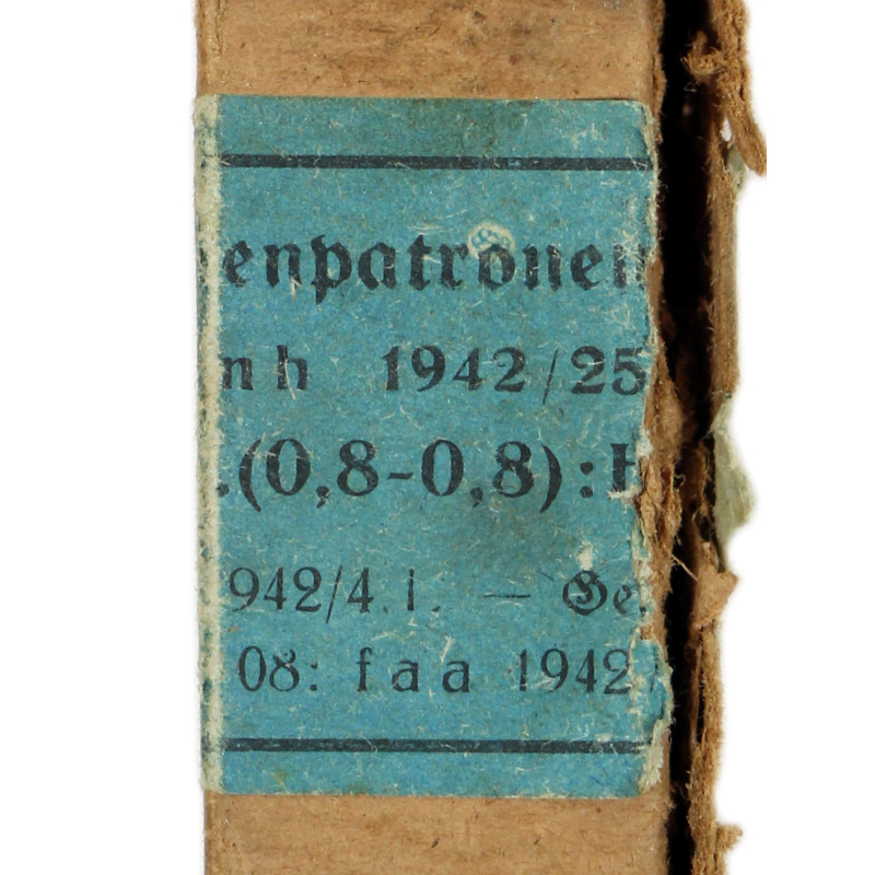 Boîte de cartouches allemandes, 9 mm, Normandie, 1942