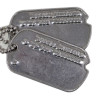 Dog Tags, Cpl. Joseph Winokur, 3704th AAFBU, USAAF, Hebrew, with Religious Amulet