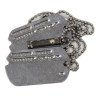 Plaques d'identité, Dog Tags, Cpl. Joseph Winokur, 3704th AAFBU, USAAF, israélite, avec amulette religieuse