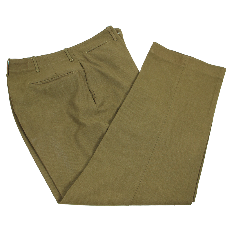 Trousers, Wool Serge, OD, Cpl. Albert Seitzeff, 458th BG, 8th Air Force, USAAF, ETO