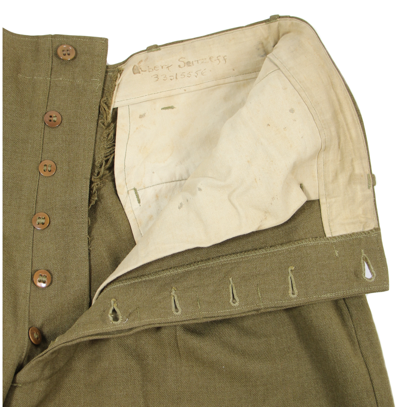 Pantalon moutarde, Cpl. Albert Seitzeff, 753rd BS, 458th BG, 8th Air Force, USAAF, ETO