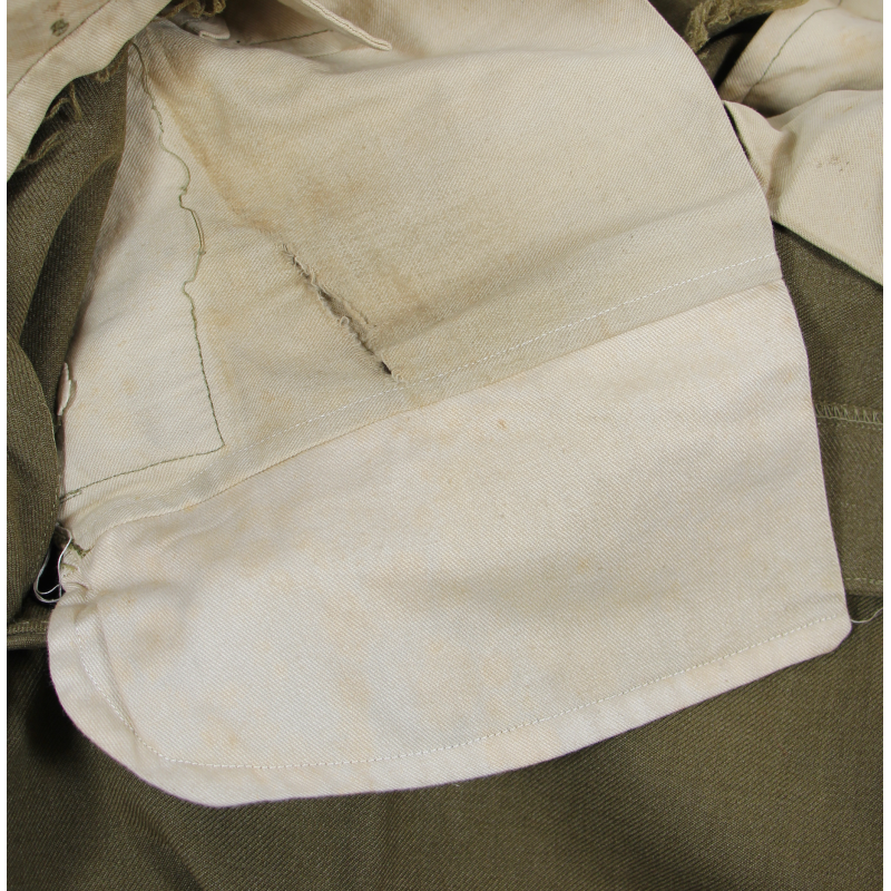 Trousers, Wool Serge, OD, Cpl. Albert Seitzeff, 458th BG, 8th Air Force, USAAF, ETO