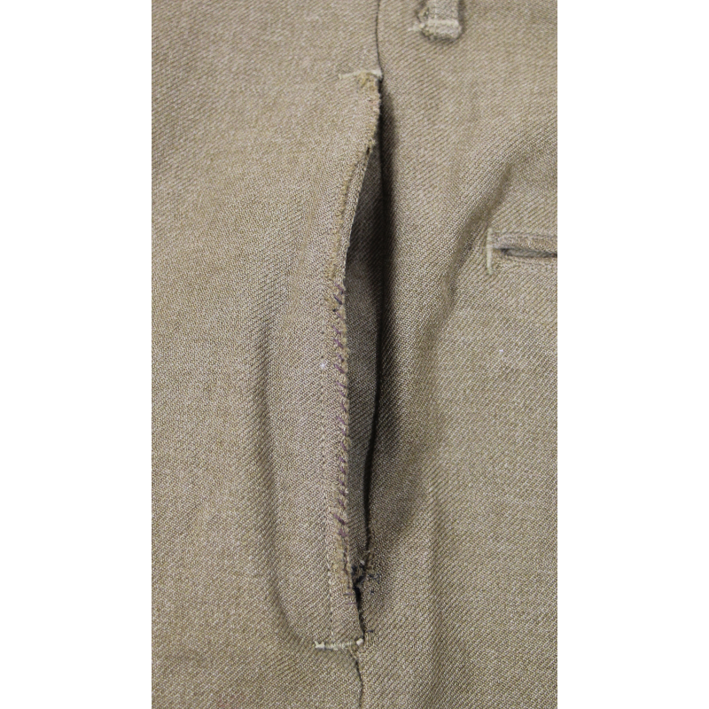 Trousers, Wool Serge, OD, Cpl. Albert Seitzeff, 458th BG, 8th Air Force, USAAF, ETO