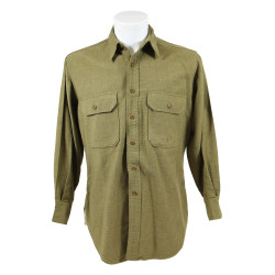Shirt, Flannel, OD, 16 ½ x 33