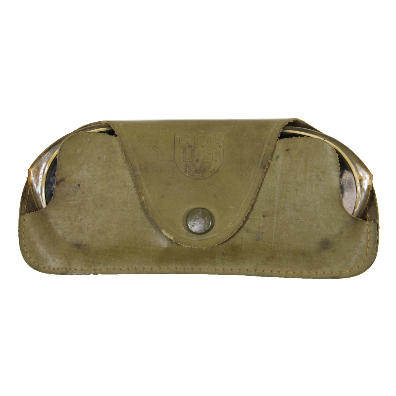Lunettes de soleil, US Army, F.G. CO., avec étui C.P.C. U.S. 1944