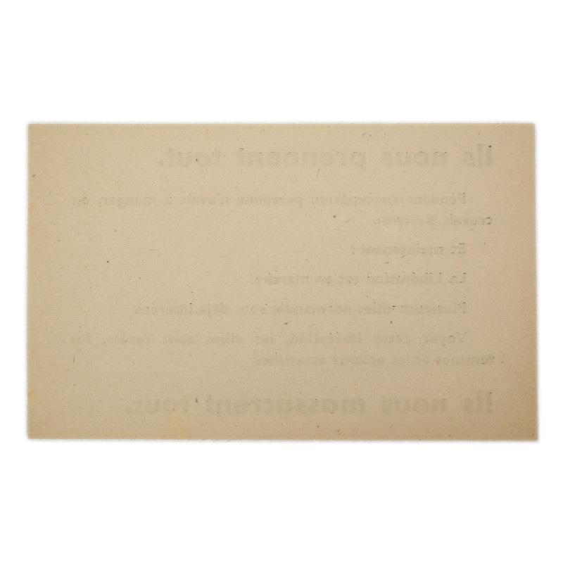 Leaflet, Propaganda, Anti-Allied, Normandy, 1944