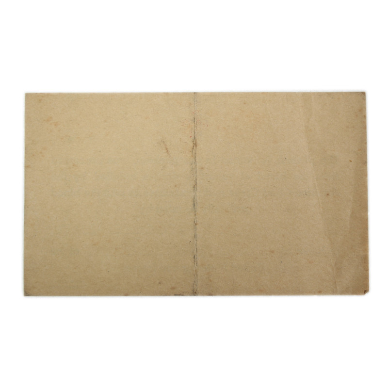 Étiquette de carton de plasma, American Red Cross, vierge