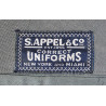 Uniforme gris, US Navy, veste nominative et coiffes