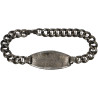 Bracelet, Chain, Sterling, Pfc. John Boswa, 904th Field Art. Bn., 79th Infantry Division, ETO