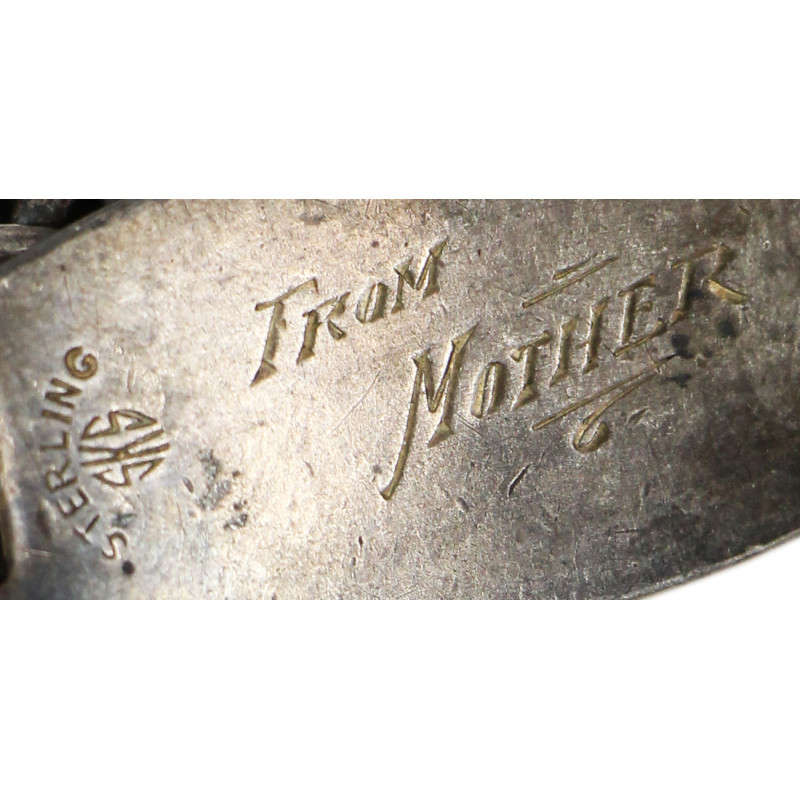 Bracelet, Chain, Sterling, Pfc. John Boswa, 904th Field Art. Bn., 79th Infantry Division, ETO