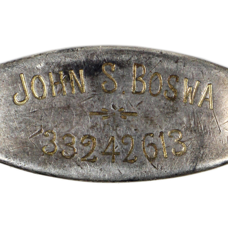Bracelet, Chain, Sterling, Pfc. John Boswa, 904th Field Art. Bn., 79th Infantry Division, ETO